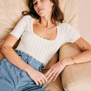 Sezane “Anil” sweater, ecru